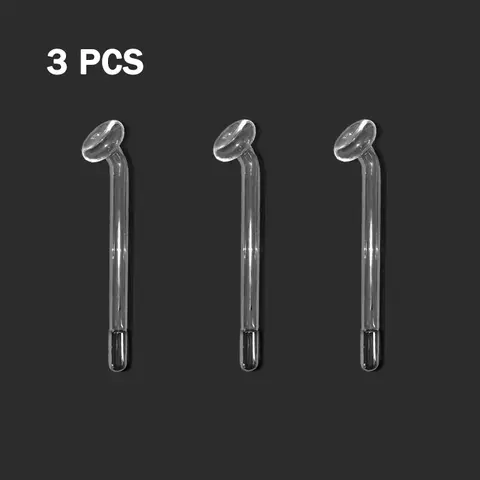 고주파 얼굴 버섯 전극 깍지 부착 튜브, 얼굴 마사지기, 보라색 빛 얼굴 피부 관리 도구, 3 개