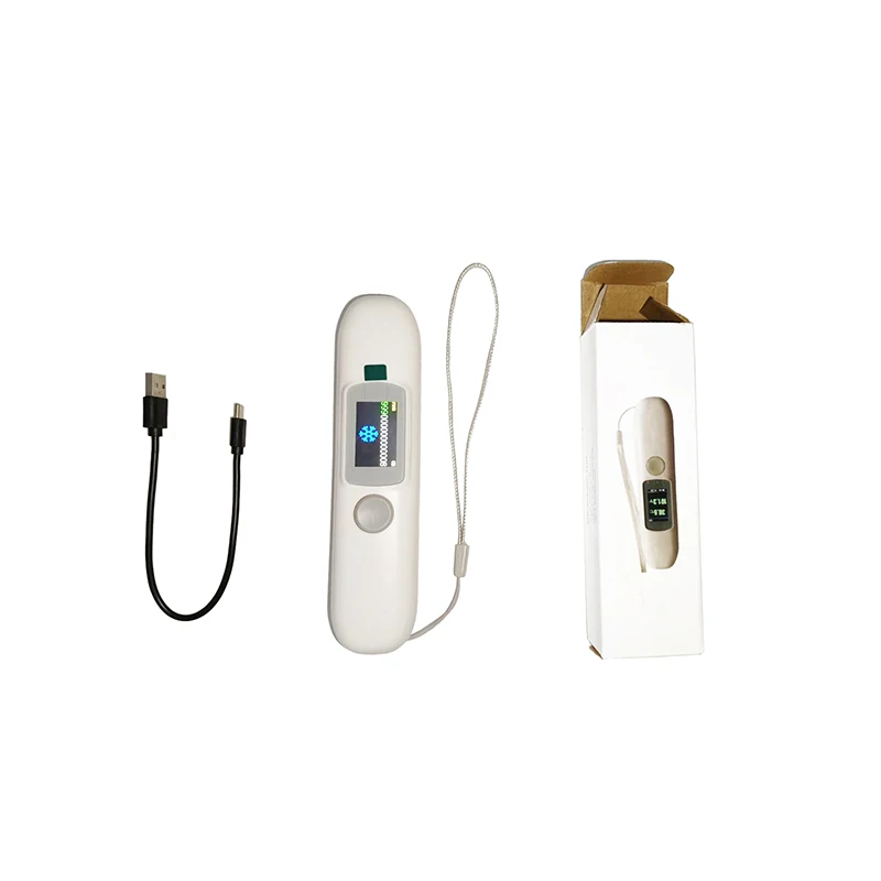 CT006 Pet Handheld RFID reader for FDX-B Animal Temperature/Thermo microchip cat dog horse livestock health monitoring Free APP