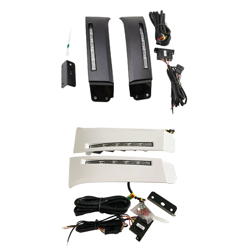 

2Pcs 12V Car LED Daytime Running Light For Toyota Sequoia 2007 -2013 DRL White Fog Lamps