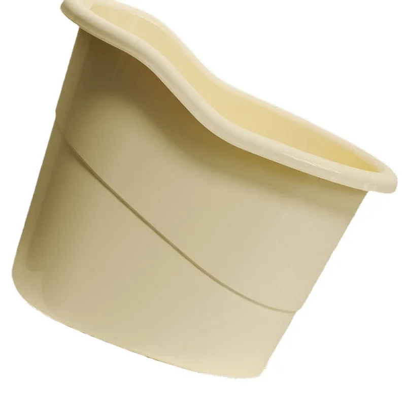 Household children's bath bucket Large super thick baby bath bucket Thickened drain hole