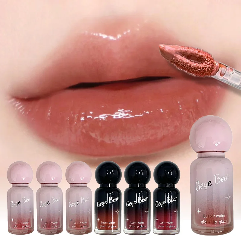 ลิปกลอส Gege Bear Radiant Glass - Instant Manga Pout ผิวกระจกใส ไวท์เทนนิ่ง และใช้งานง่าย