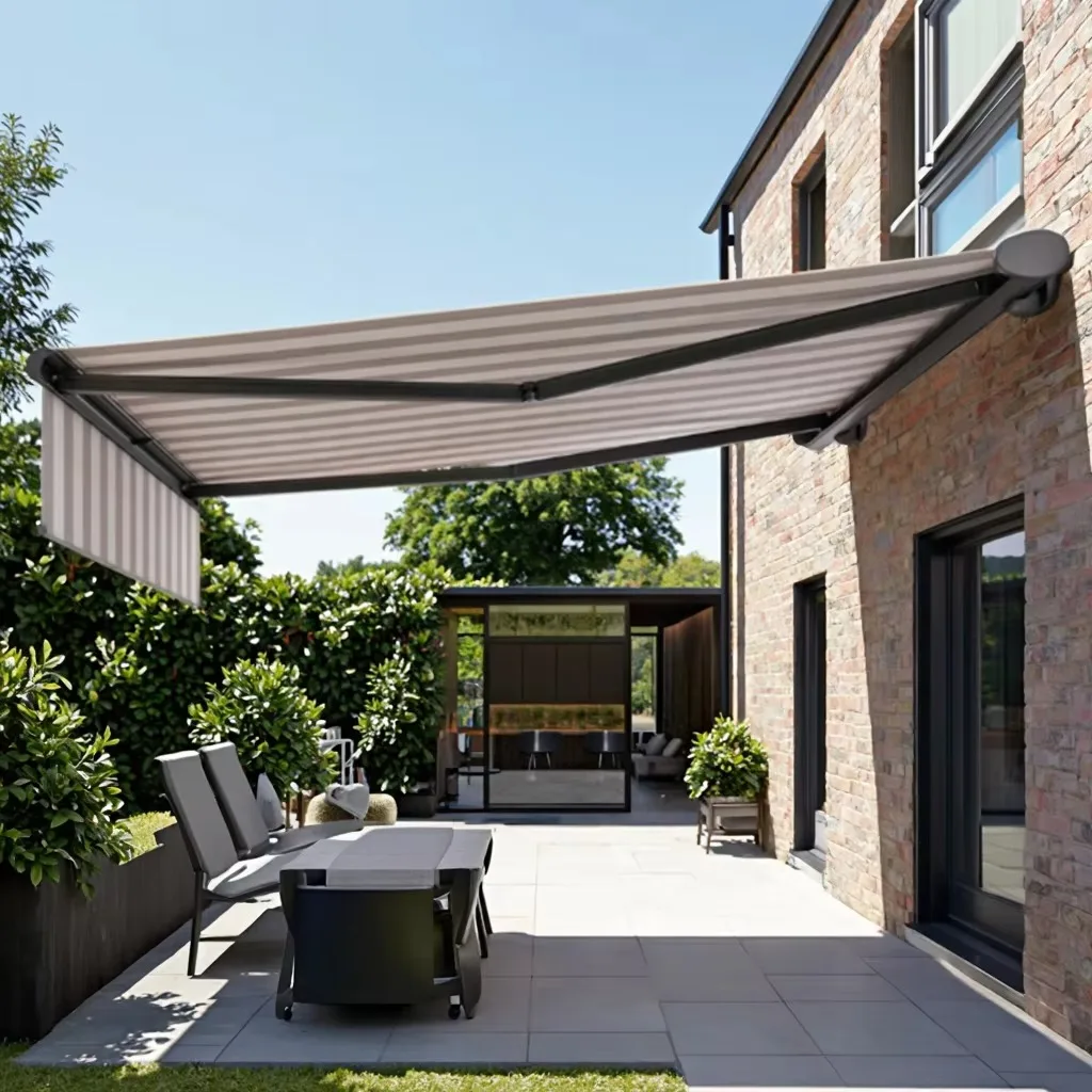 Factory Wholesale Heavy-Duty Electric Retractable Aluminum Alloy Commercial Luxury Patio Awning Custom Waterproof Acrylic Sail