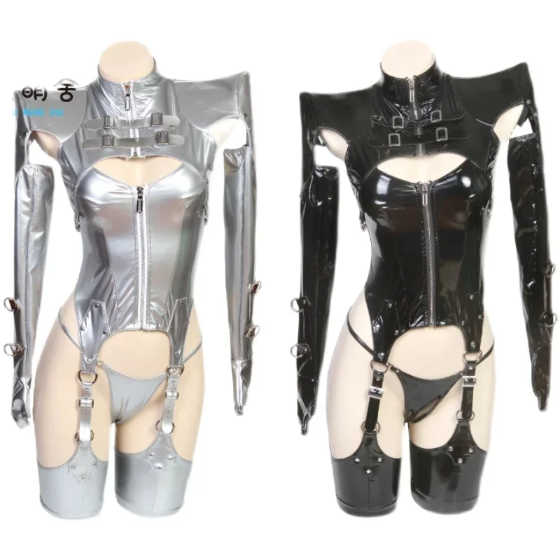 YoRHa 2B Cosplay Black Battle Suit Cos Anime NieR Cosplay Costume Leather Set Hot Sexy Lingerie Black Hot  Women Dress