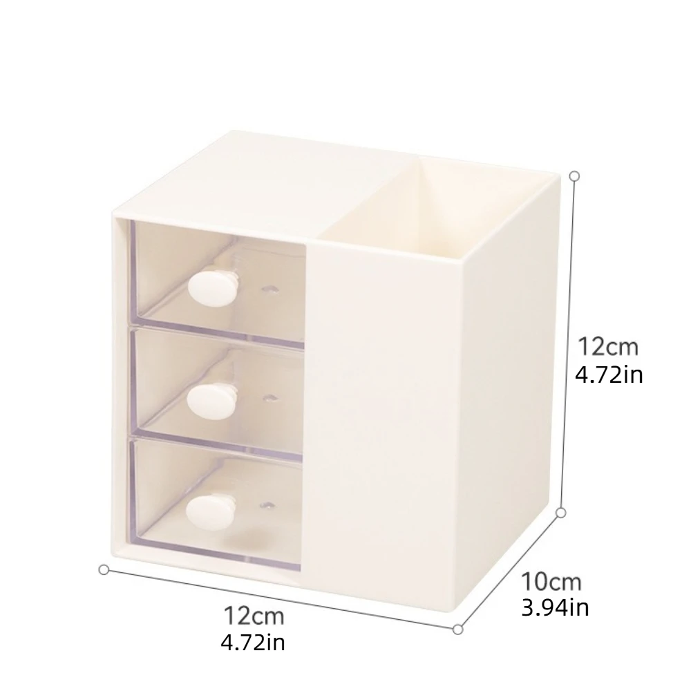 Clear Drawer Student Stationery Storage Box Stackable Multi Functional Desktop Pen Holder Plastic Fashion Jewelry Organizer Box