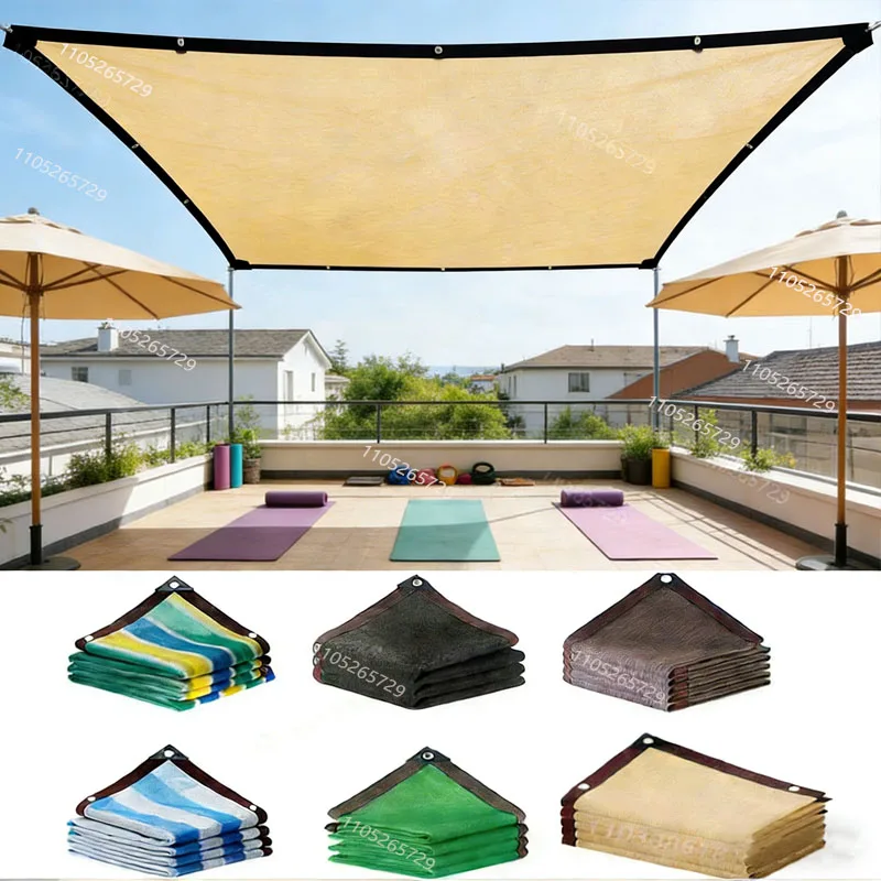 

Сетка от солнца из HDPE бежевого цвета для сада, растений, защиты от УФ-излучения, уличная солнцезащитная сетка, солнцезащитная сетка для бассейнов, степень защиты 75-80%.