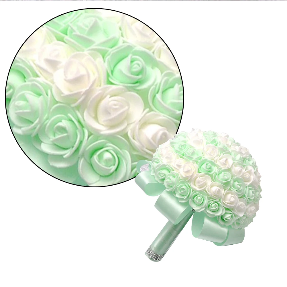

1pc Artificial Wedding Rose Bridal Flowers Handheld Wedding For Bride Bridesmaid Bridal Bouquet DecorBride Flower Bouquet