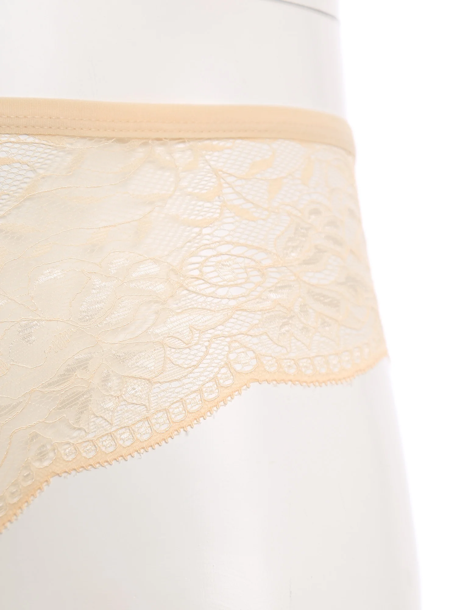 Men's Floral Lace Closed/Opened Crotch Lingerie with Bow