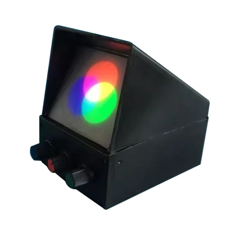 Three synthetic experimental device for demonstrating device of optical physics experiment of light source color