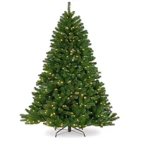 Artificial Christmas Tree Pvc Encrypted Christmas Tree With Led Lights 1.2m-3m Chrismas Decorations Home Foldable Metal Base