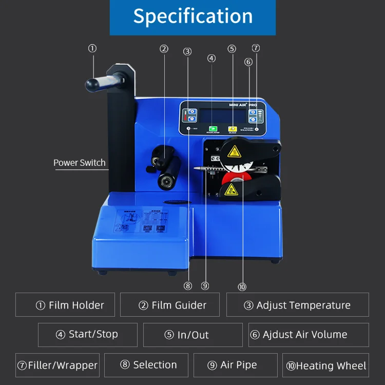 MINI AIR Air Bubble Cushion Film Wrap Making Machine Direct Factory CE Certified For E-commerce Void Fill Packaging