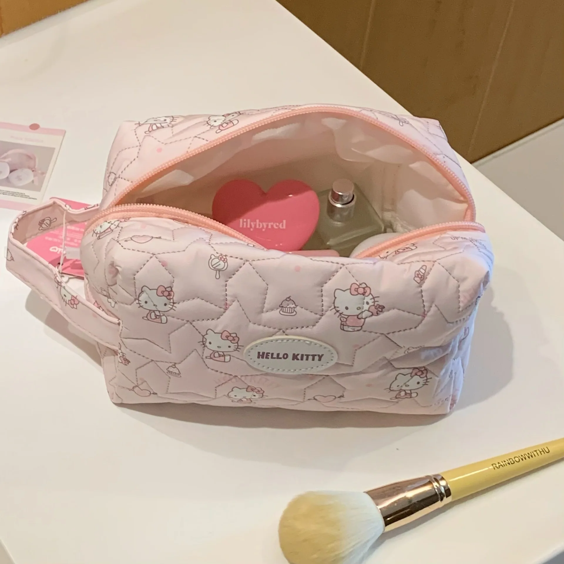 Tragbare Kosmetiktasche für Reisen, Reise-Lippenstift- und Kleinkramtasche, Make-up-Tasche für Frauen, hoher ästhetischer Wert. – Detail 3