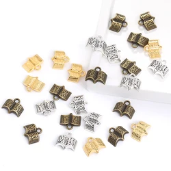 wholesale 40 pcs book pendants fit DIY handmade necklace bracelet charms Jewelry Making