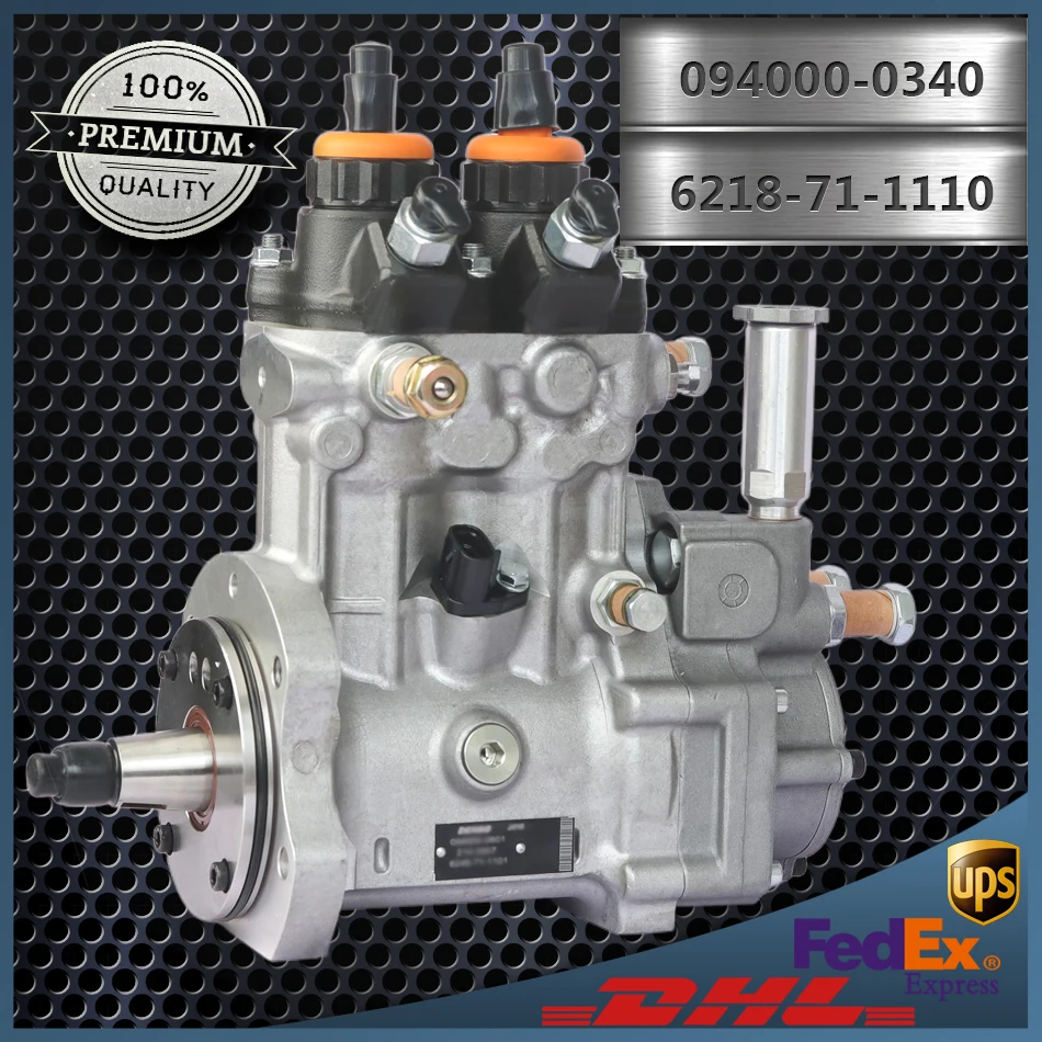 

High Quality SAA6D140E-3 Common Rail Fuel Pump 094000-0340 6218-71-1110 for Komatsu PC750-6 Excavator D275A-5 Bullzoer