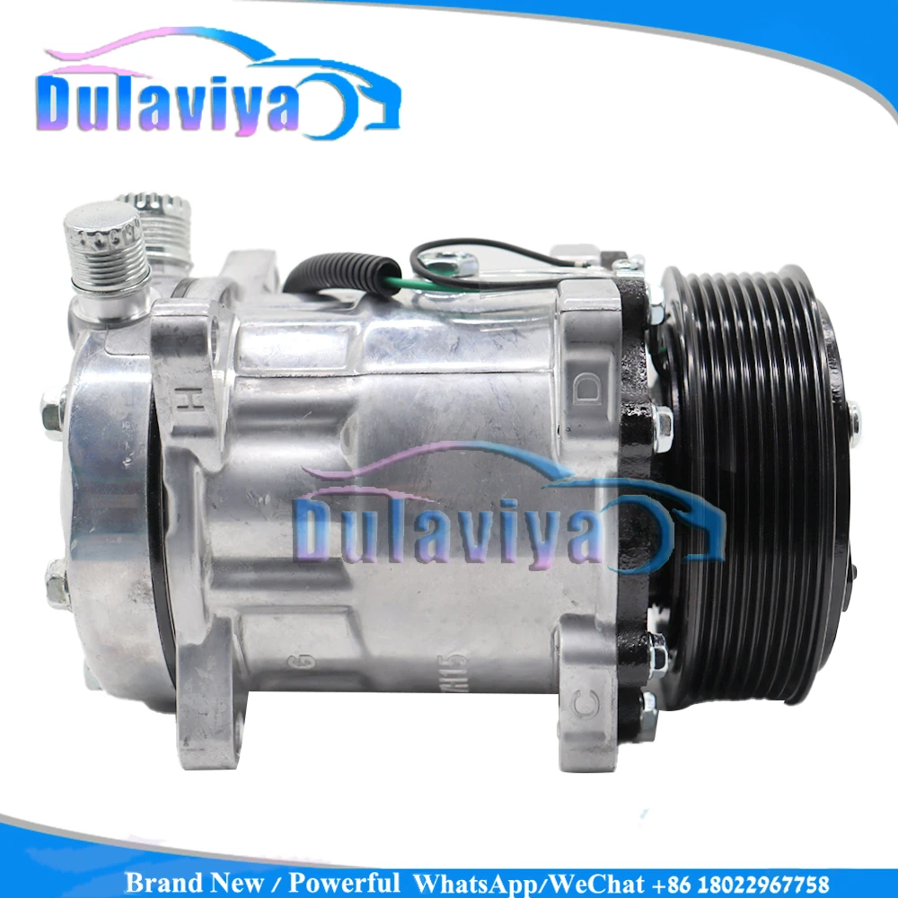 SD7H15 For CAR A/C AC Compressor For  Man Truck TGA Tgs Tgx Sanden  24V 8Pk 119MM 51779707028 81619066012 8FK351135-141