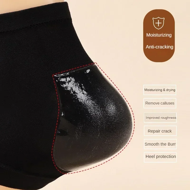 4 Stück Gel feuchtigkeit spendende Fersen socken Spa-Socke für Fußpflege Gel Fersen socken für trockene rissige trockene Füße Haut Gel Fersen reparatur Socken Werkzeuge