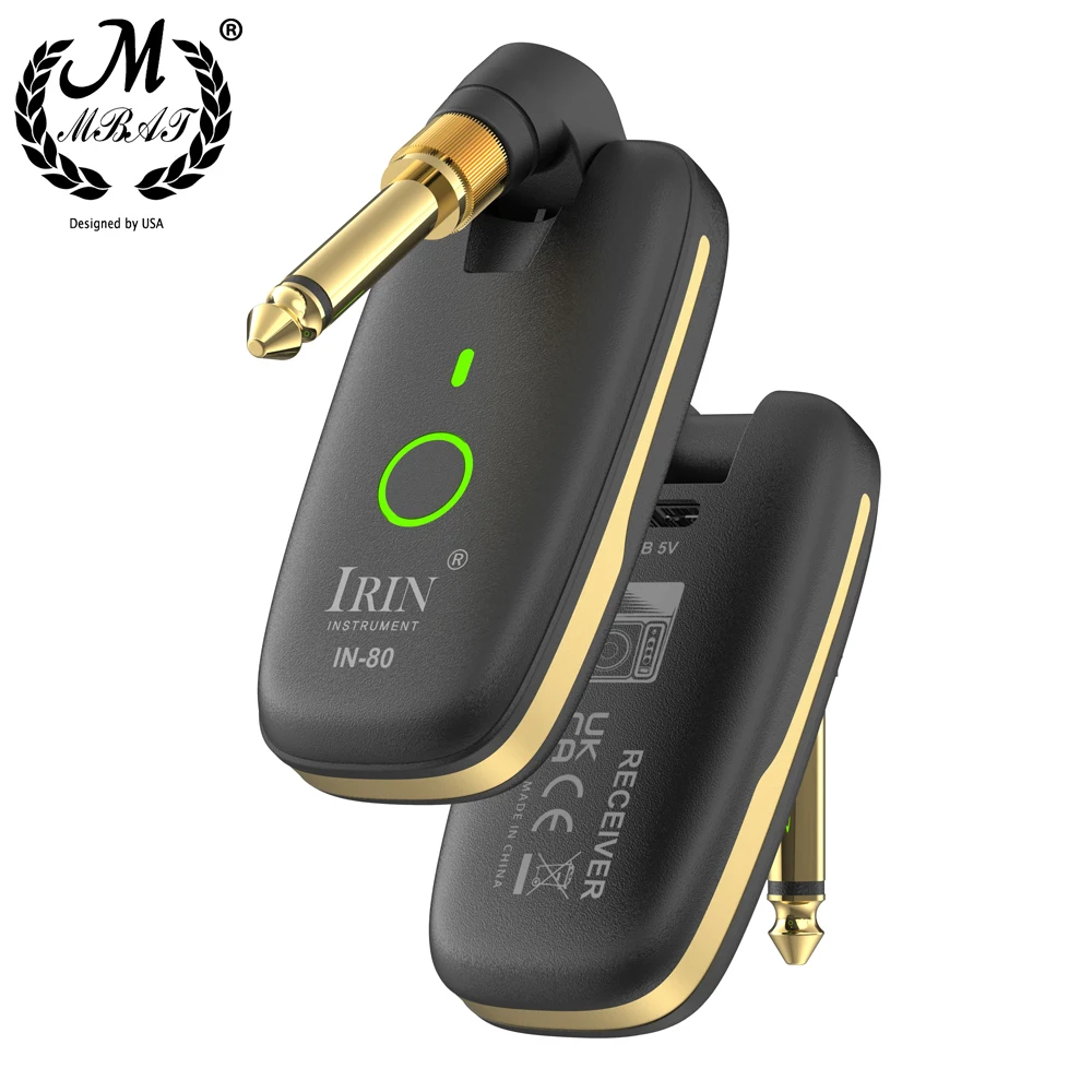 

IRIN Electric Guitar Pickup Transmitter Receiver System 7 Channels UHF Channel for Electric Guitar Bass Amplifier