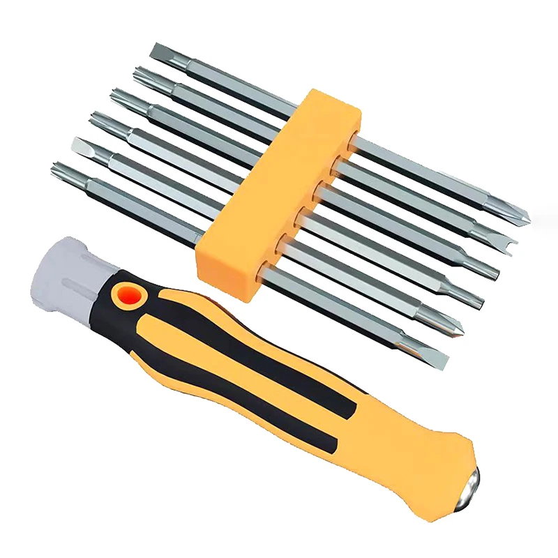 12 In 1 Strong Magnetic Phillips Screwdriver Set Multifunctional Precision Hand Maintenance Tools Cross Flat Shaped Screwdrivers