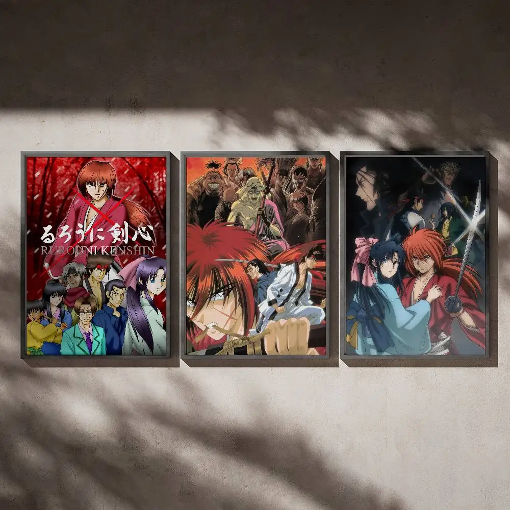 

Anime R-Rurouni Kenshin Poster Posters,waterproof Paper Stickers,coffee Shops,bar Living Rooms