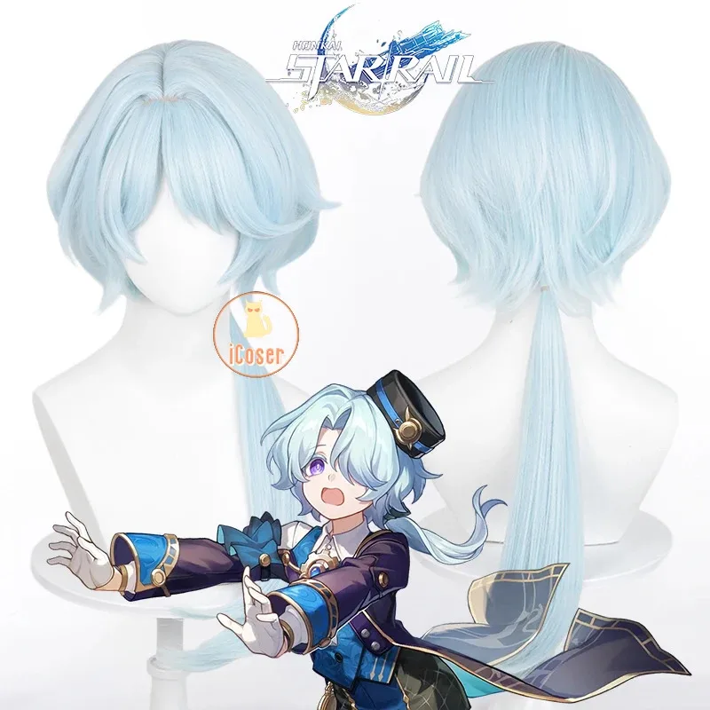 iCoser Misha Cosplay Kostüm Perücke Honkai Star Rail Uniform Hut The Reverie Hotel Bellboy Halloween Party für Frauen Männer Cos Propsa