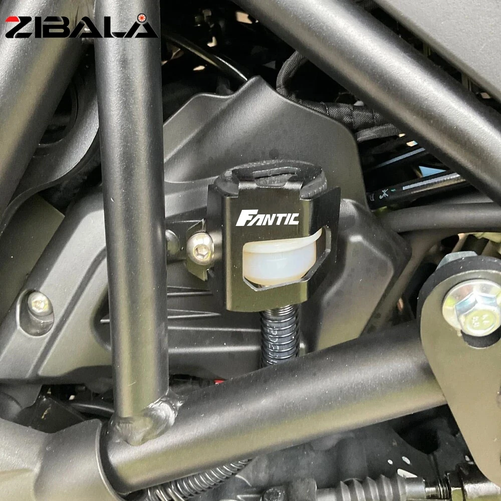 

For FANTIC CABALLERO FLAT TRACK 125 250 500 RALLY SCRAMBLER 500 Motorcycle Rear Brake Fluid Tank Reservoir Guard Cover Protector