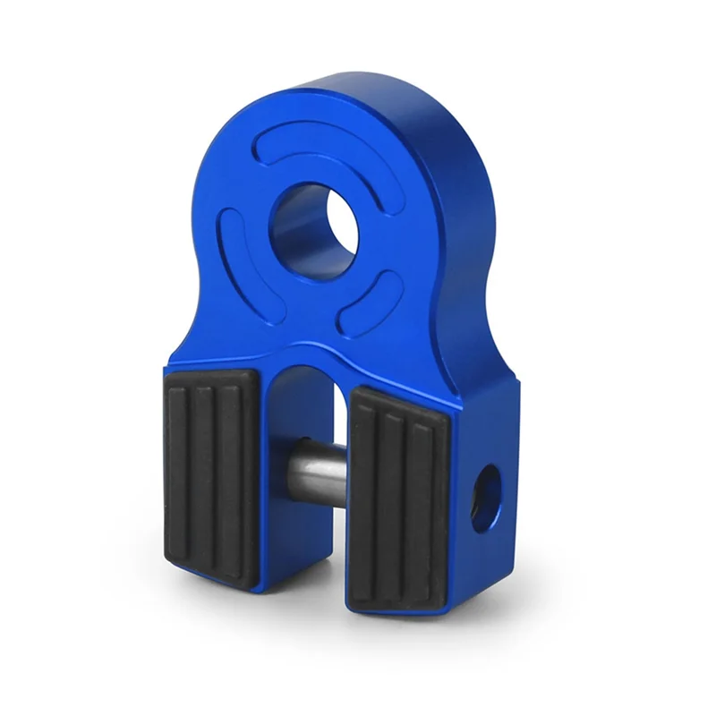 Blue Aluminum Mount Flat Connector 3/4 Inch Shackle Compatible with 3/8 Inch Diameter Steel and Synthetic Rope for Cars