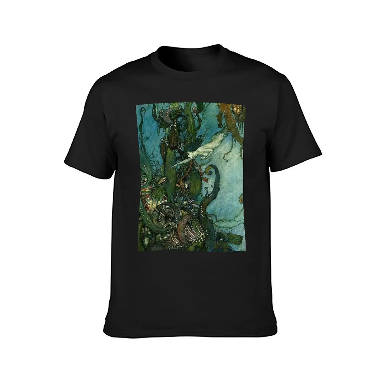 The Mermaid By Edmund Dulac T-Shirt oversizeds cute tops plain fitted t shirts for men