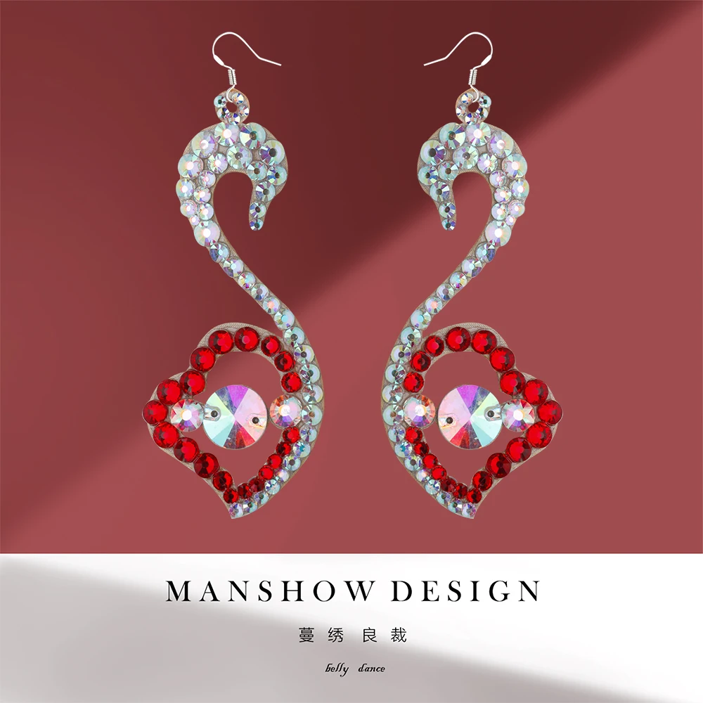 

Ювелирные изделия для соревнований по танцу живота по индивидуальному заказу, двухсторонний серебряный крючок с бриллиантами, аксессуары для восточных латинских танцев