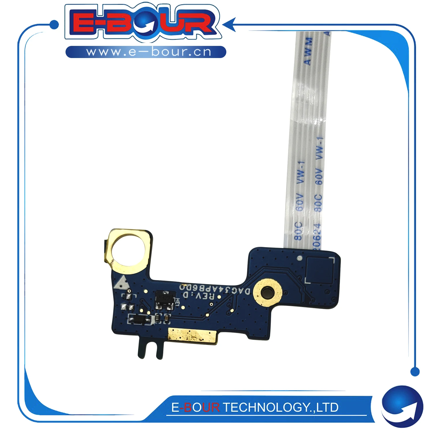 لوحة زر الطاقة مع كابل ، ملحق إصلاح الكمبيوتر المحمول ، H 15-AU ، سلسلة 15-AW ، 15-AU000NR ، DAG34APB6DO ، مفتاح التشغيل ، جديد