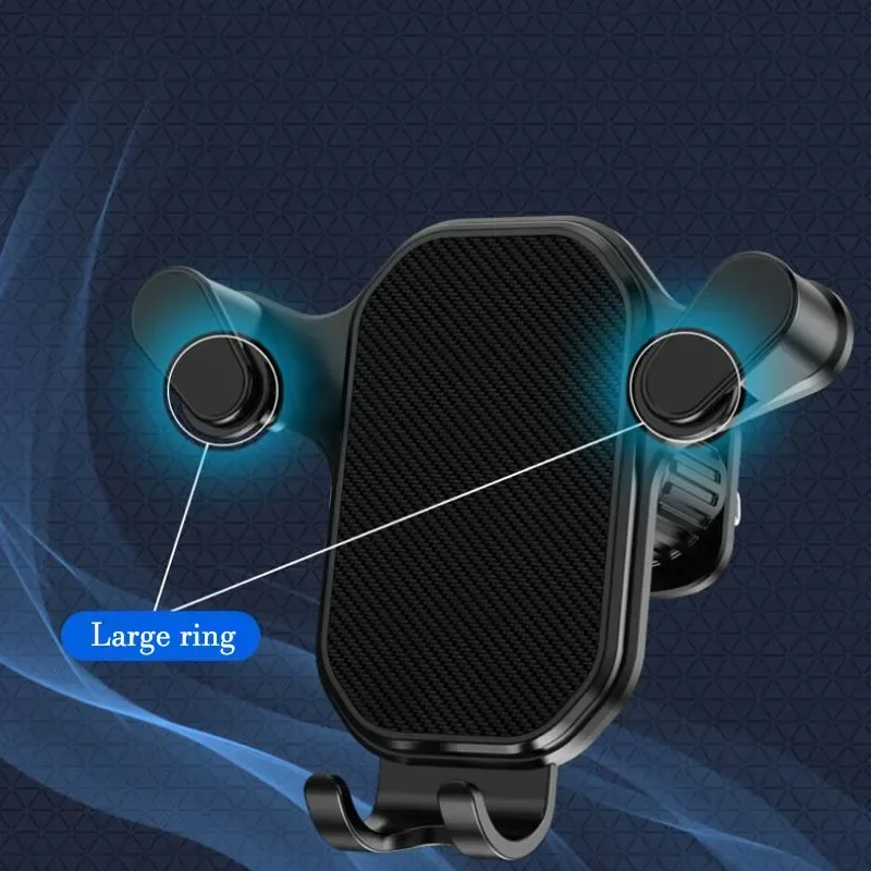 Универсальный автомобильный держатель для телефона с вентиляционным крючком для установки вращения на 360 градусов, защита от сотрясений, поддерживает все телефоны Xiaomi