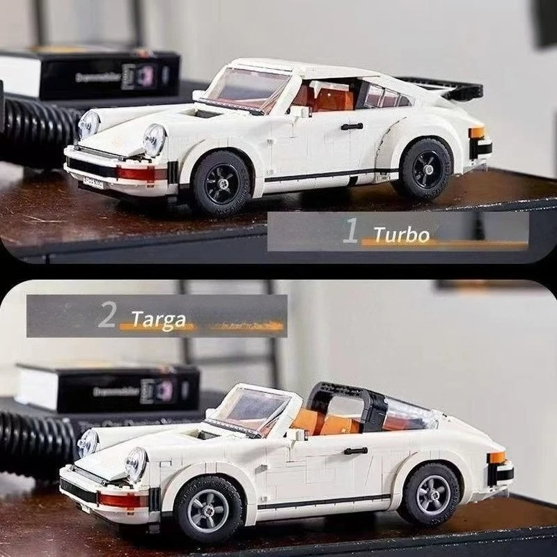 

Icons Technical 911 Retro Car Model Building Blocks Set 2in1 Race Model Kit for Adults and Teens Toys Christmas Gifts Idea Diy