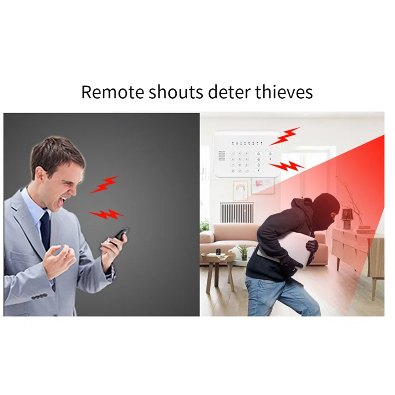 

REPLA-Tuya APP дистанционное управление WIFI + GSM сигнализация для домашней безопасности датчик охранной сигнализации PIR обнаружение движения дверной контакт