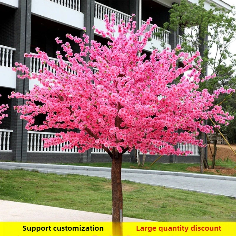 محاكاة شجرة الخوخ شجرة اصطناعية شجرة وهمية محاكاة تشكيلة زهور الديكور أتمنى الدعائم نبات المناظر الطبيعية