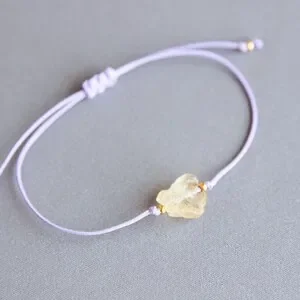 Raw Citrine Birthstone Jewelry