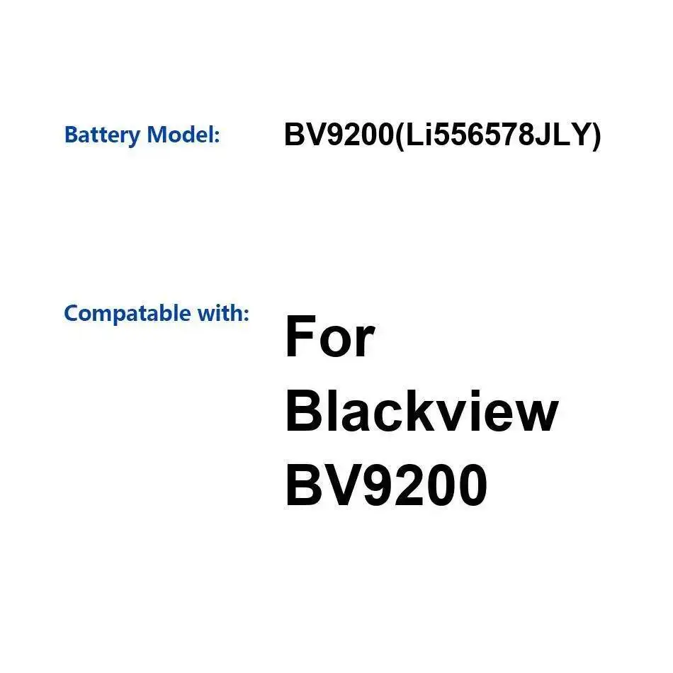 

Стабильный аккумулятор мобильного телефона 5000 мАч для Blackview BV9200 Li556578jly