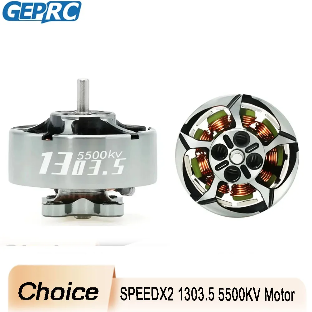 

GEPRC SPEEDX2 1303.5 Двигатель 3800KV 5500KV 2-4S 18000 об/мин для 2-дюймовых вентиляторов Cinewhoop Cinelog20 FPV