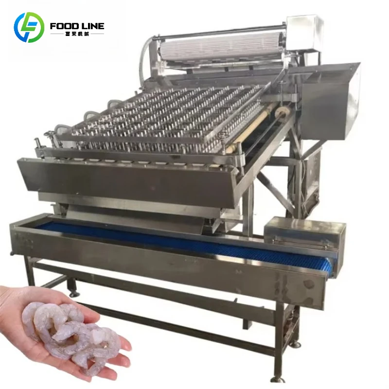 Automatic Stainless Steel Fresh Shrimp Peeler Deveiner Machine No Damaged Prawn Shell Peeling Shelling Skin Removing Machine