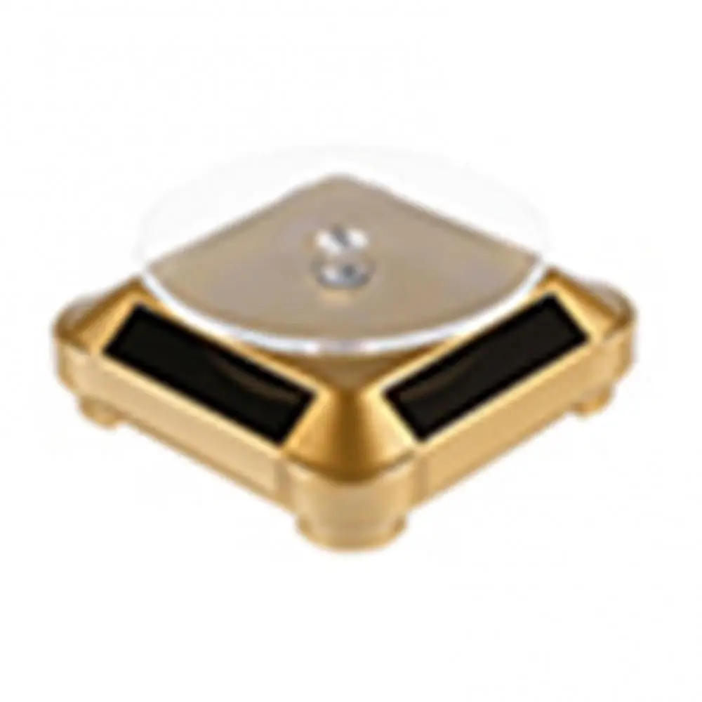 360 Degrees Solar Jewelry Organizer Showcase Turntable Watch Phone Jewelry Rotation Holder Ring Jewelry Case Box