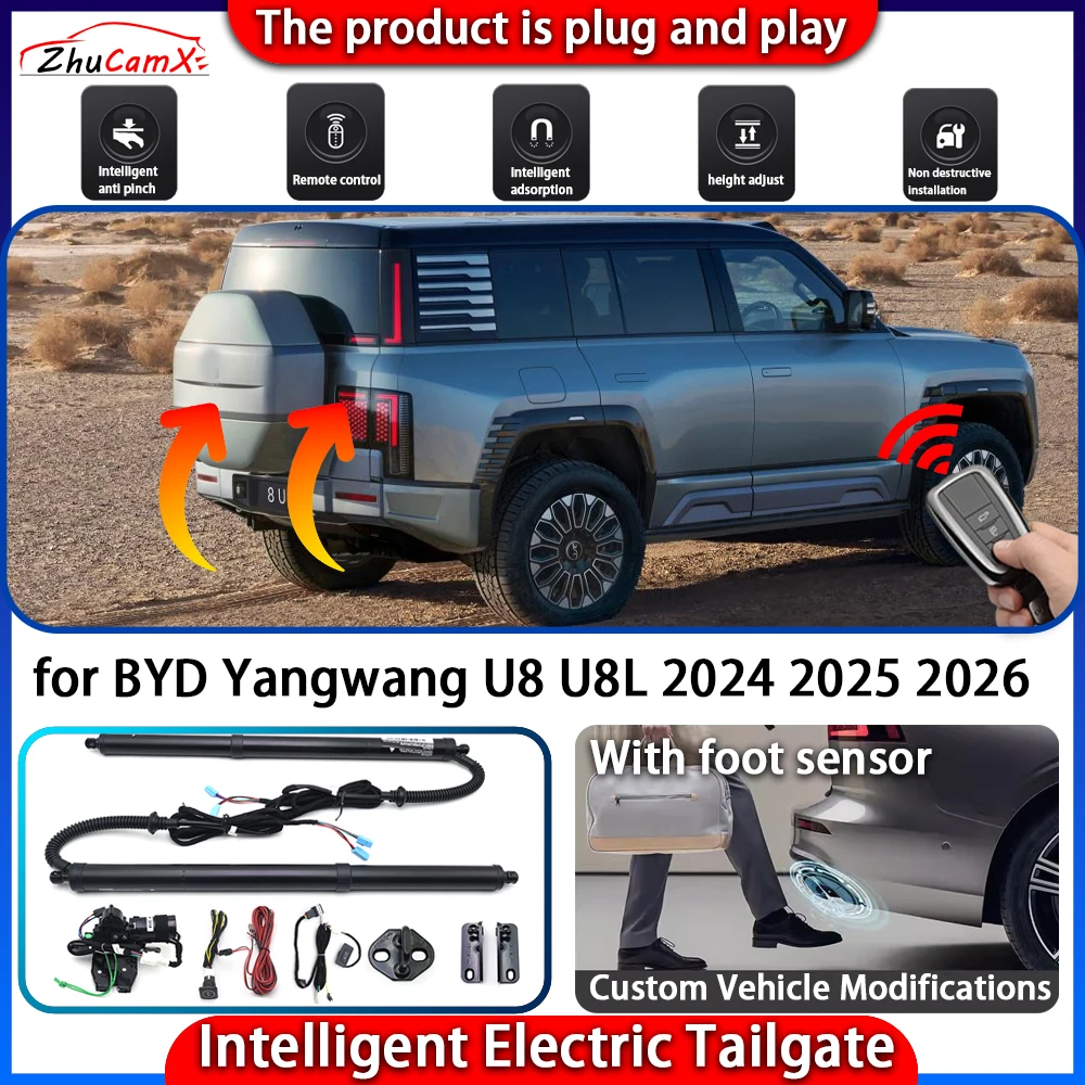 

Smart Powered Tailgate System for BYD Yangwang U8 U8L 2024 2025 2026 Automatic Intelligent Electric Trunk Lift Control Kit