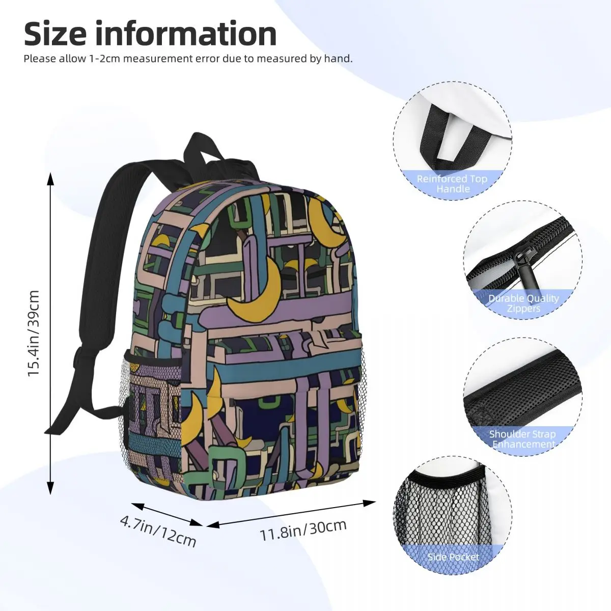 Dan Flashes (I Think You Should Leave) Backpacks Teenager Bookbag Casual Students School Bags Travel Rucksack Shoulder Bag