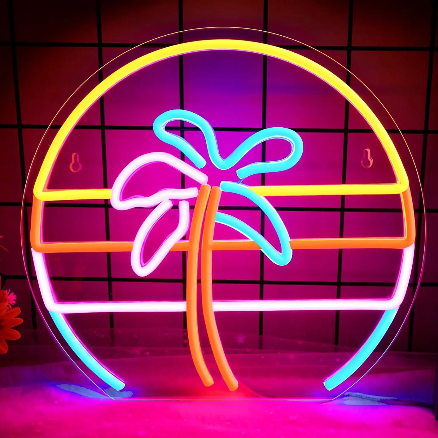 

Sunset Neon Signs LED Neon Light Sign Light Up Neon Signs for Party Bar Restaurant Wall Decor, Kids Christmas Gifts