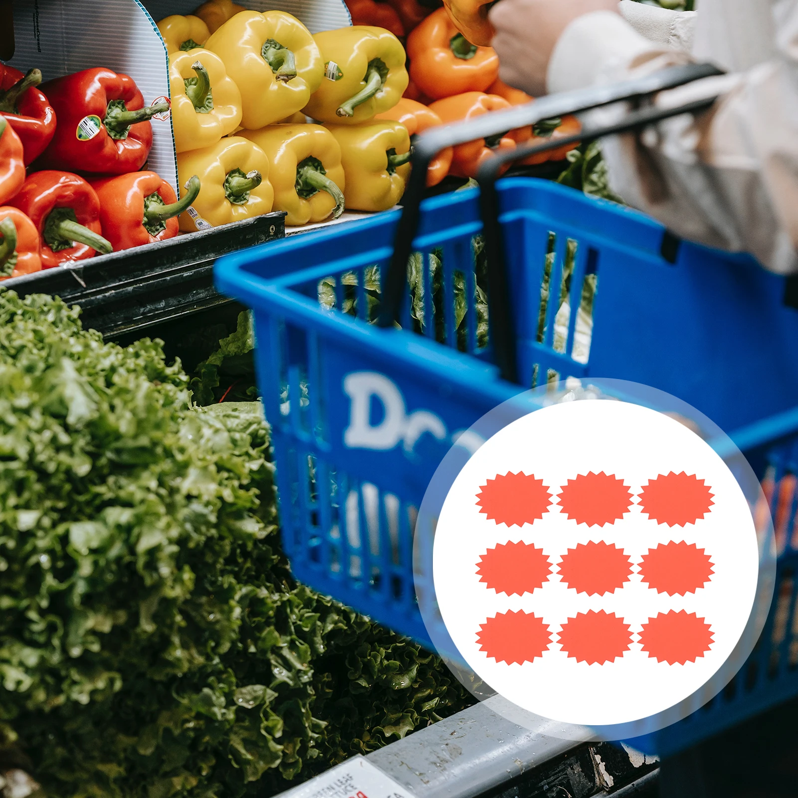 

100Pcs Promotion Explosion Price Tags Paper Fluorescent Creative Commodity Price Labels for Shops Markets Retail Stores