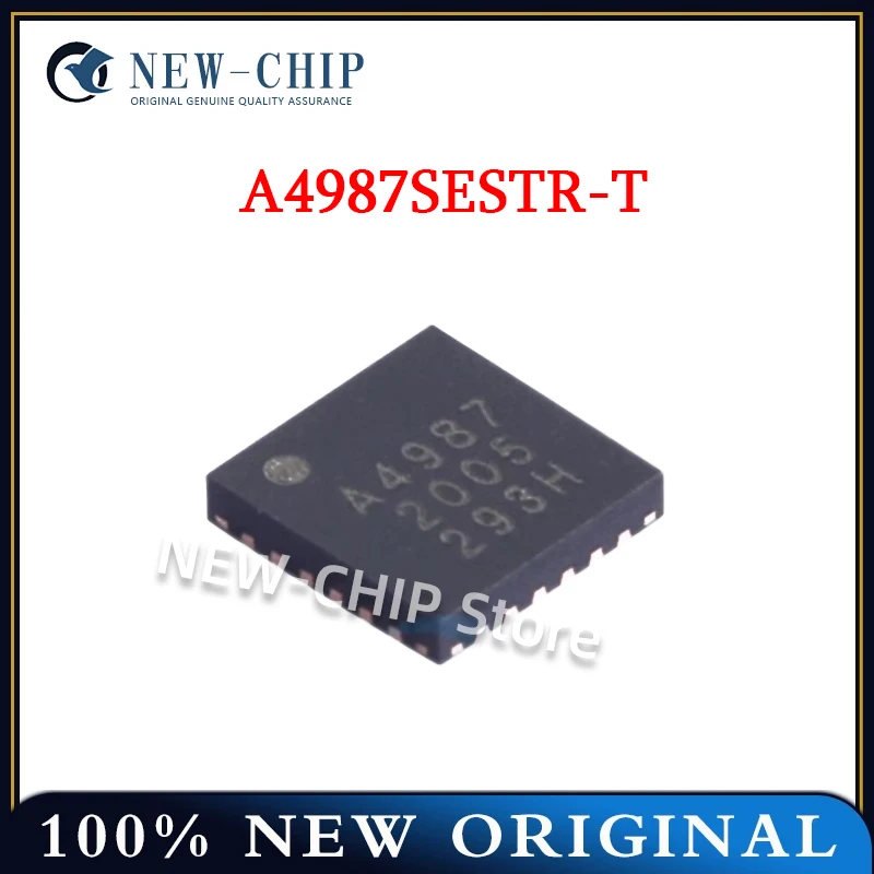 

2PCS-50PCS/LOT A4987SESTR-T Screen printing A4987 motor control driver chip QFN24 package New original A4987SESTR