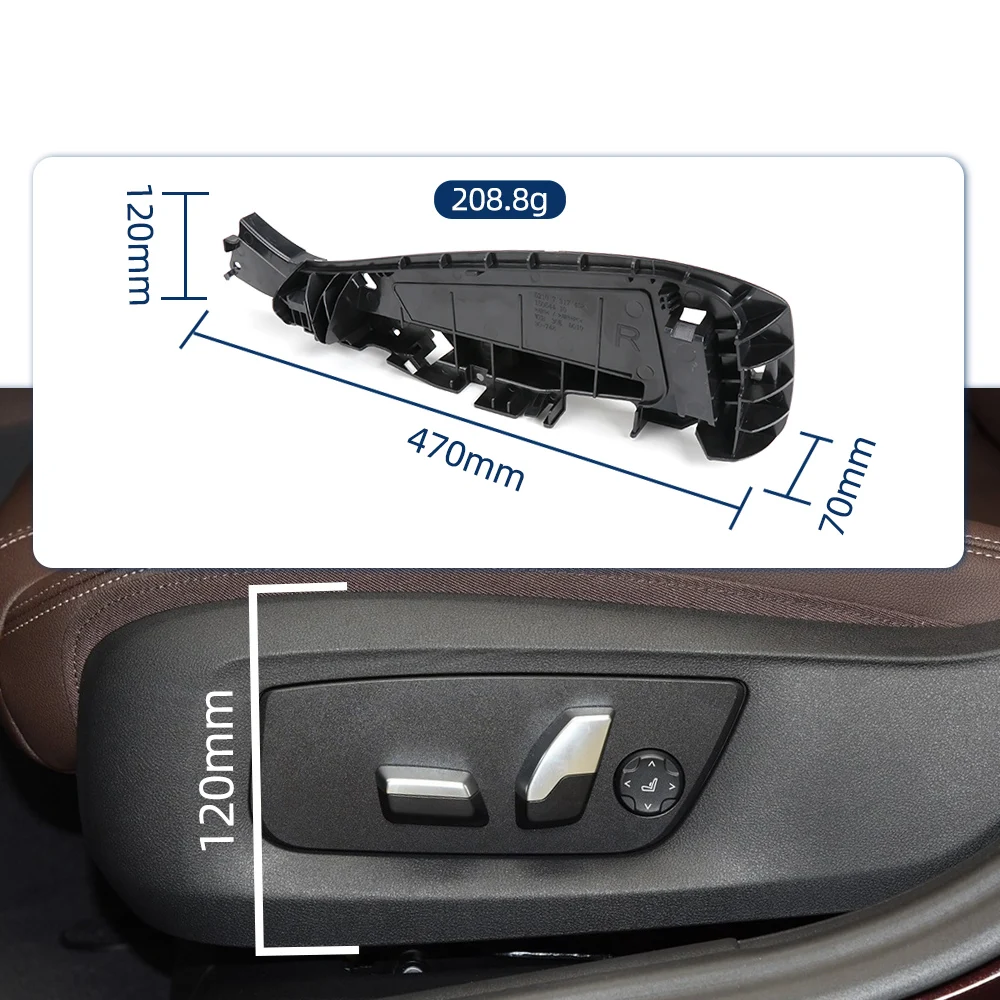 ل BMW 5 7 سلسلة 520 730 X5 X6 اكسسوارات السيارات 52107317458 52107317459 سيارة الجبهة اليسرى مقعد الجانب قوس غطاء بلاستيكي أجزاء #2