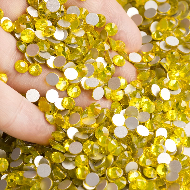 New Strass All Colors Non Hot Fix Sewing Rhinestones Glass Crystal 3D Nail Art Rhinestones For Gym Suit Dress Clothes Garment