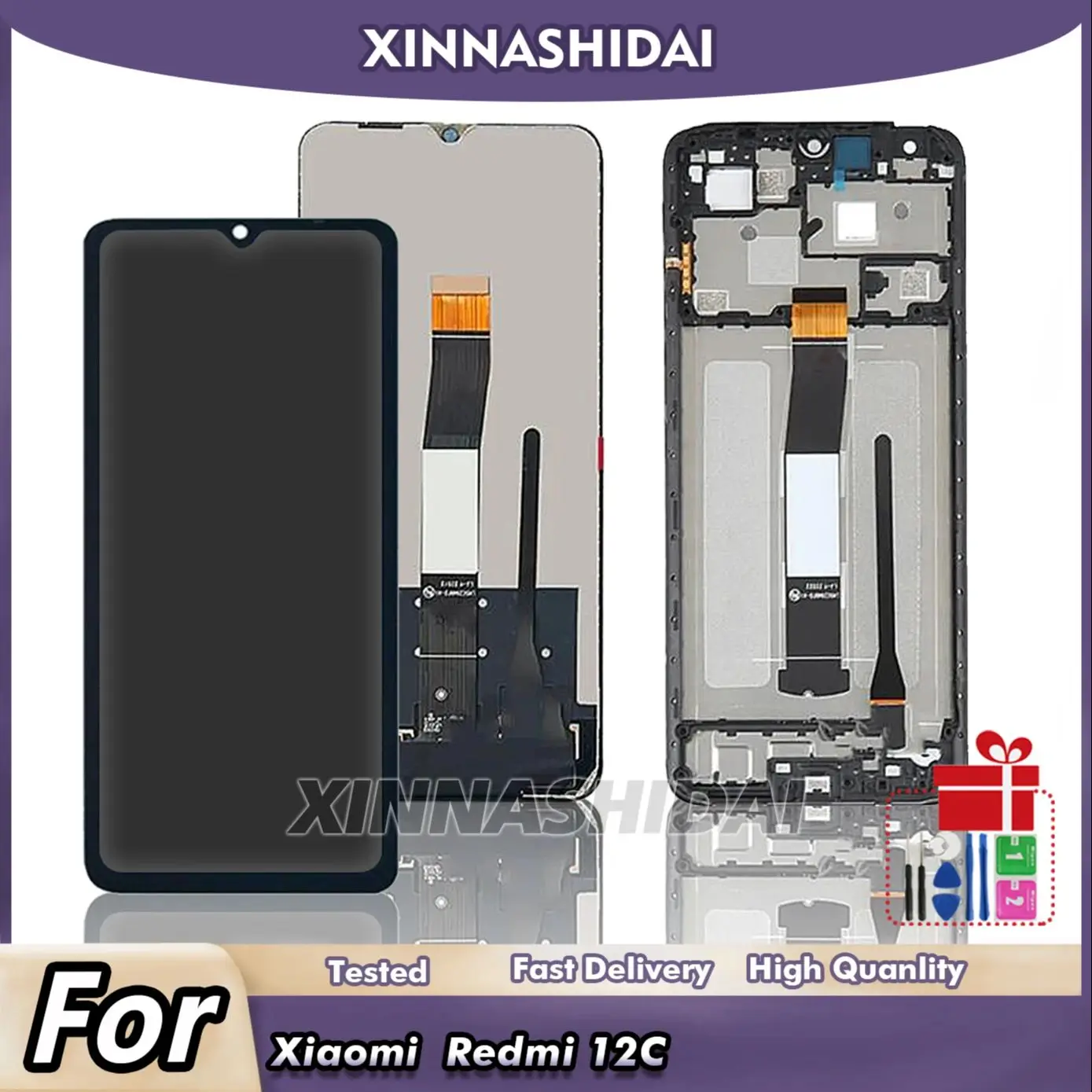 Suitable For Xiaomi Redmi 12C LCD Display Touch Panel Screen Digitizer Component For Redmi 12C222120RN8 Display Screen