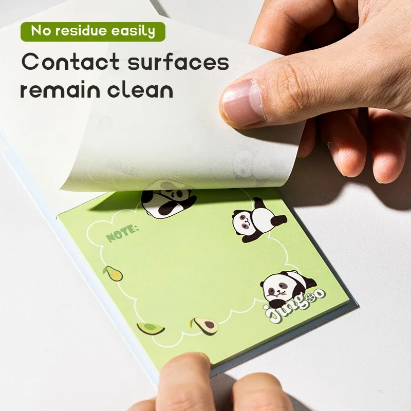 Deli 2pcs 30 Sheets Sticky Note Paper Panda Cute Cartoon Sticky Notes Memo Pad Office School Stationery Notepad Suppiles