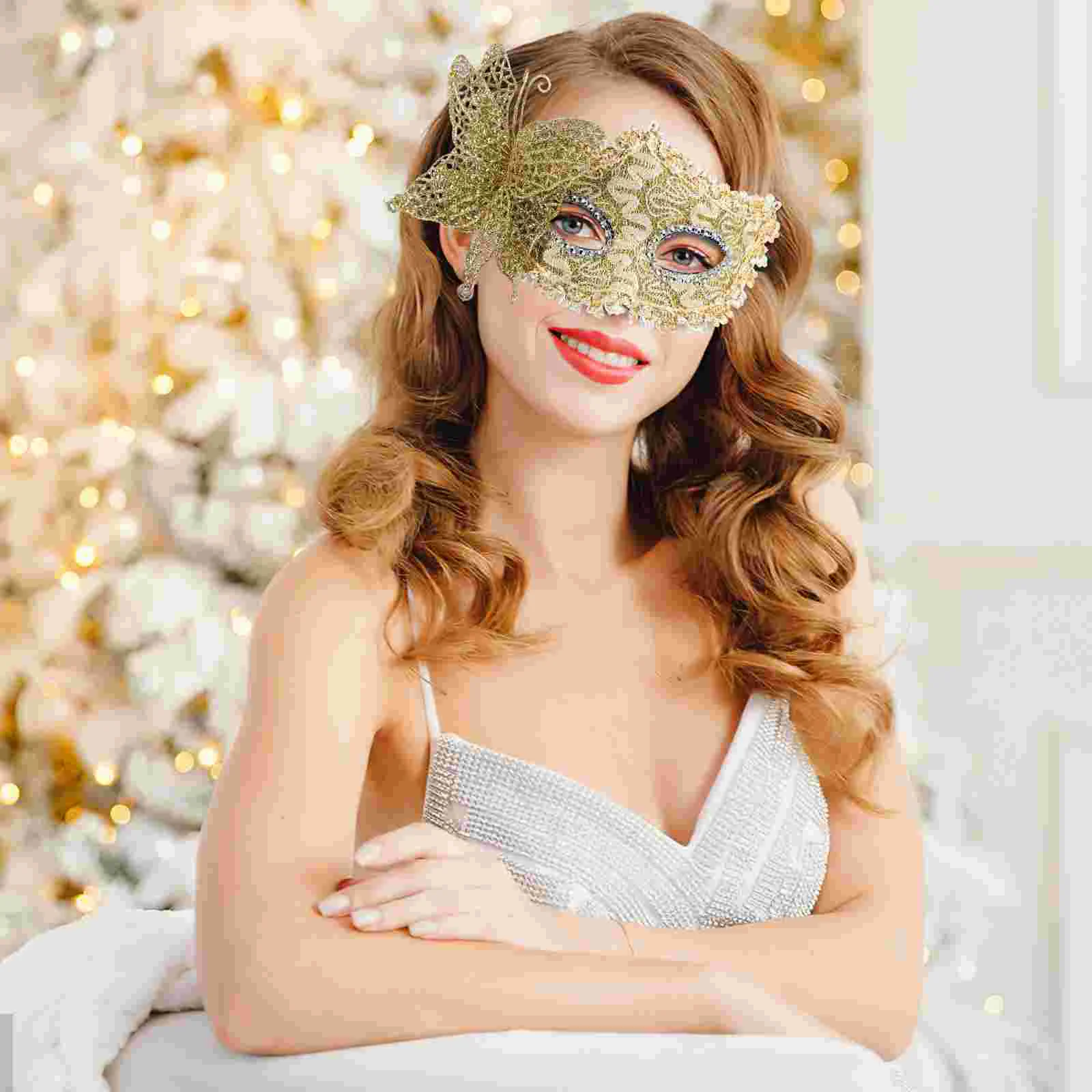 2 Pcs Carnival Mask Festival Masquerade Masks For Couples Prom Plastic Venetian Women Party