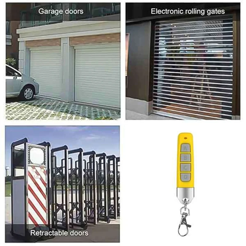For Garage Door Gate System Universal For 10Pcs 433Mhz Remote Control Wireless Duplicator Compact Compatibility