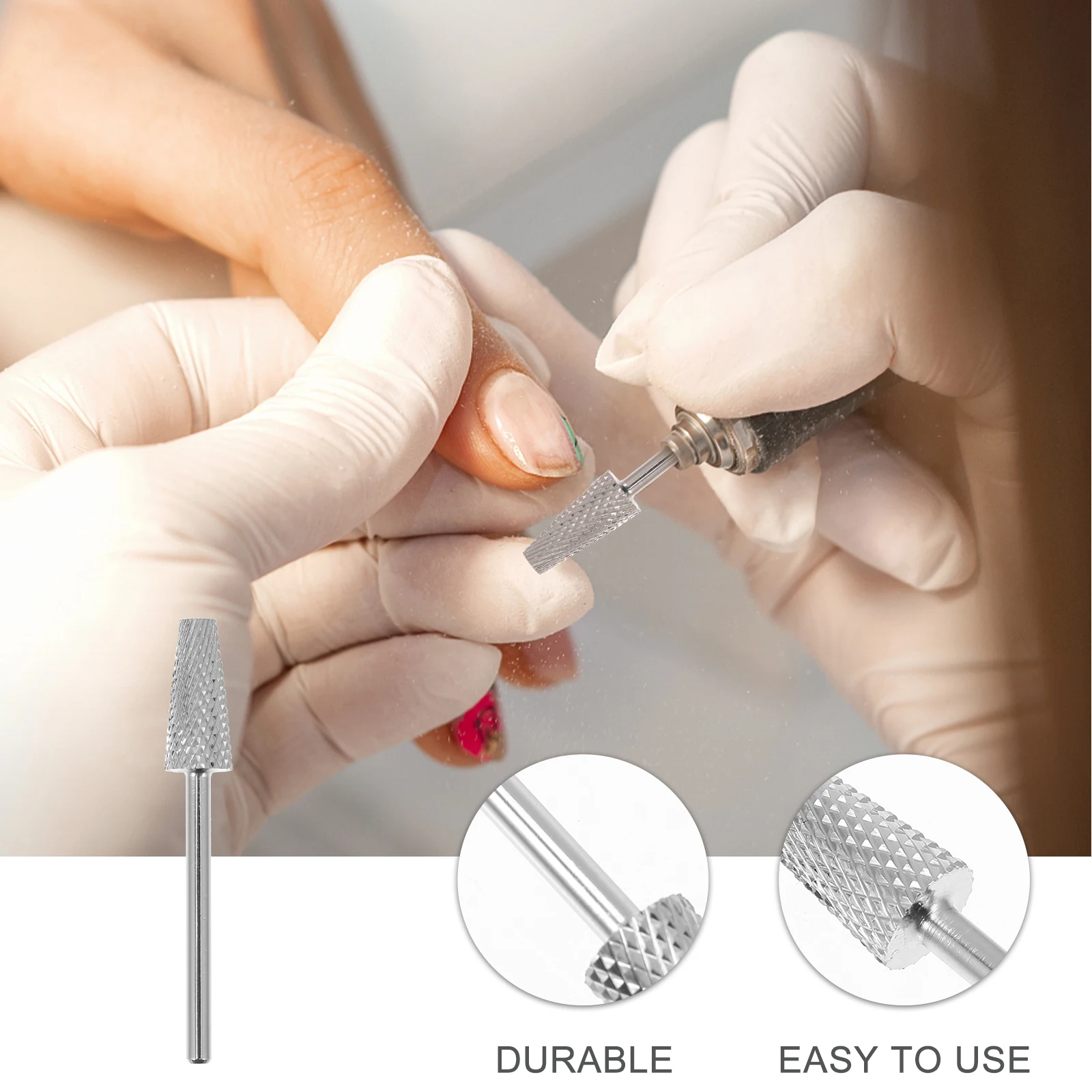 

10Pcs Versatile Manicure Drill Bits Nail Polishing Grinding Heads Nail Art Supplies