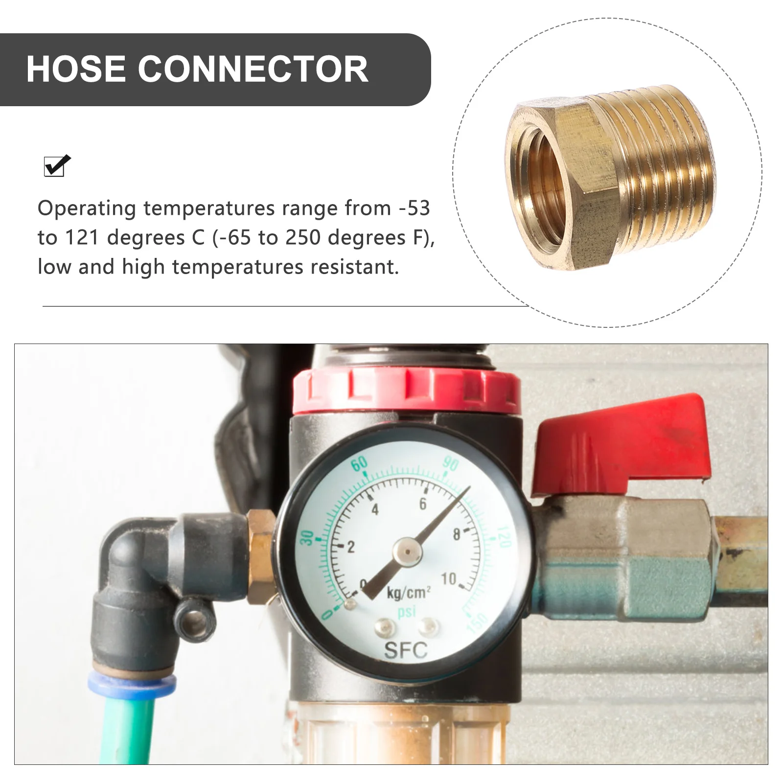 

Garden Hose Adapter 3/8 to 1/4 Reducer Npt 1/2" X 1/4" Connectors Quick and Fittings